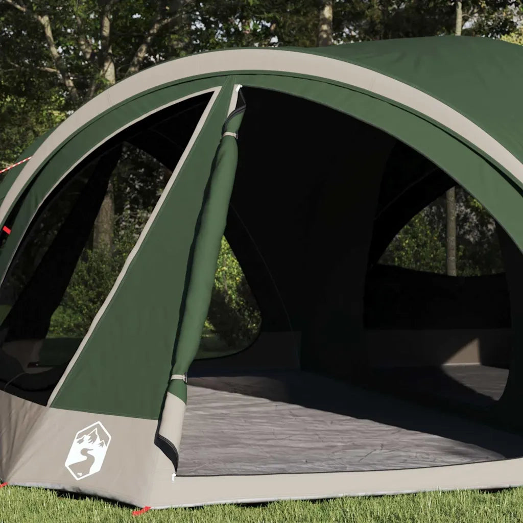 Tenda per famiglie 10 persone Verde e Grigio 460 x 430 x 214 cm 42004080
