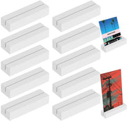 Supporto per foto 10 pezzi - Supporto per menu 80 x 25 x 15 mm - Supporto per piatti in legno - Supporto per menu in legno - Supporto per foto in legno - Fotoframmento in legno - Supporto per piatti 10 pezzi