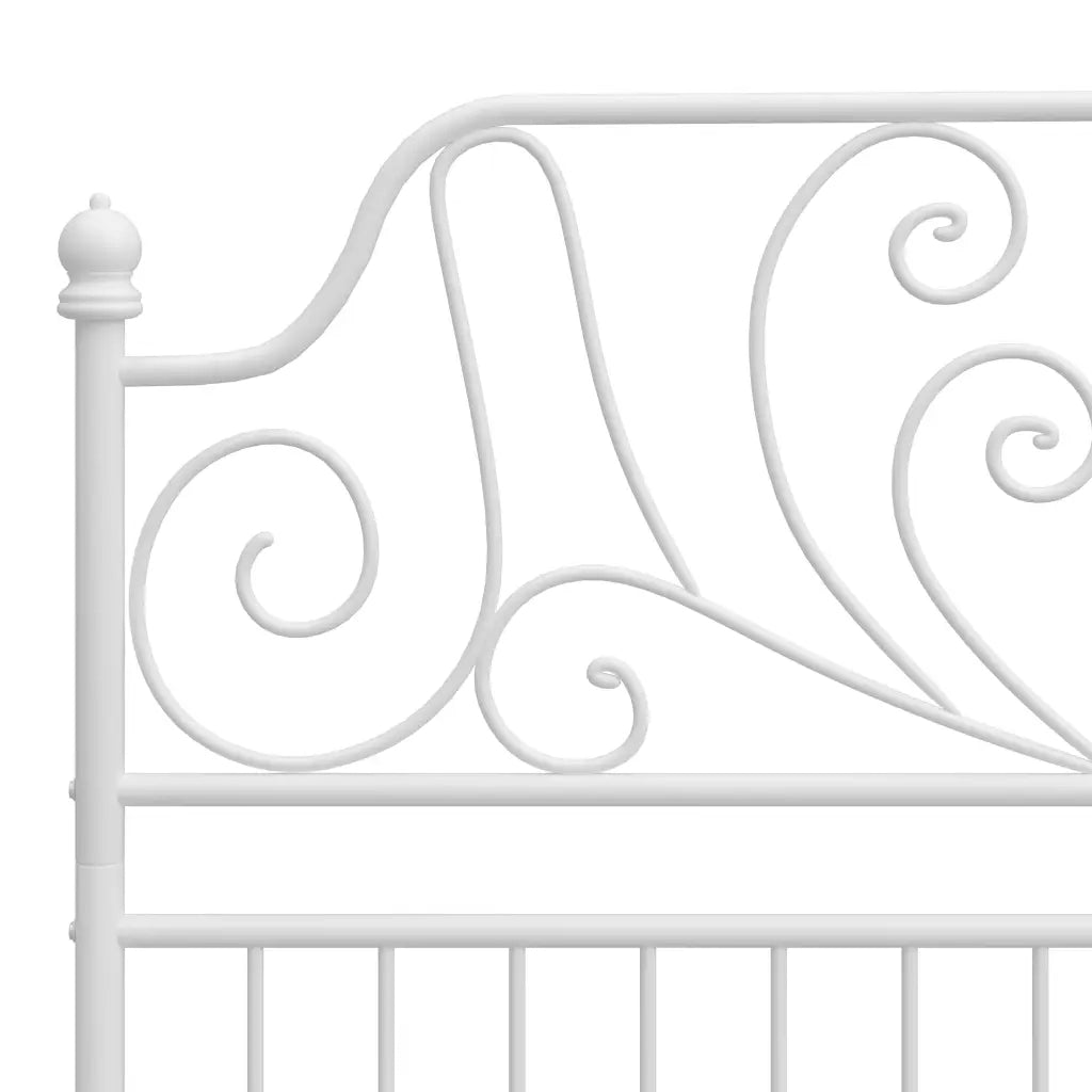 Giroletto-Struttura Letto Bianco in Metallo 120x200 cm 160442