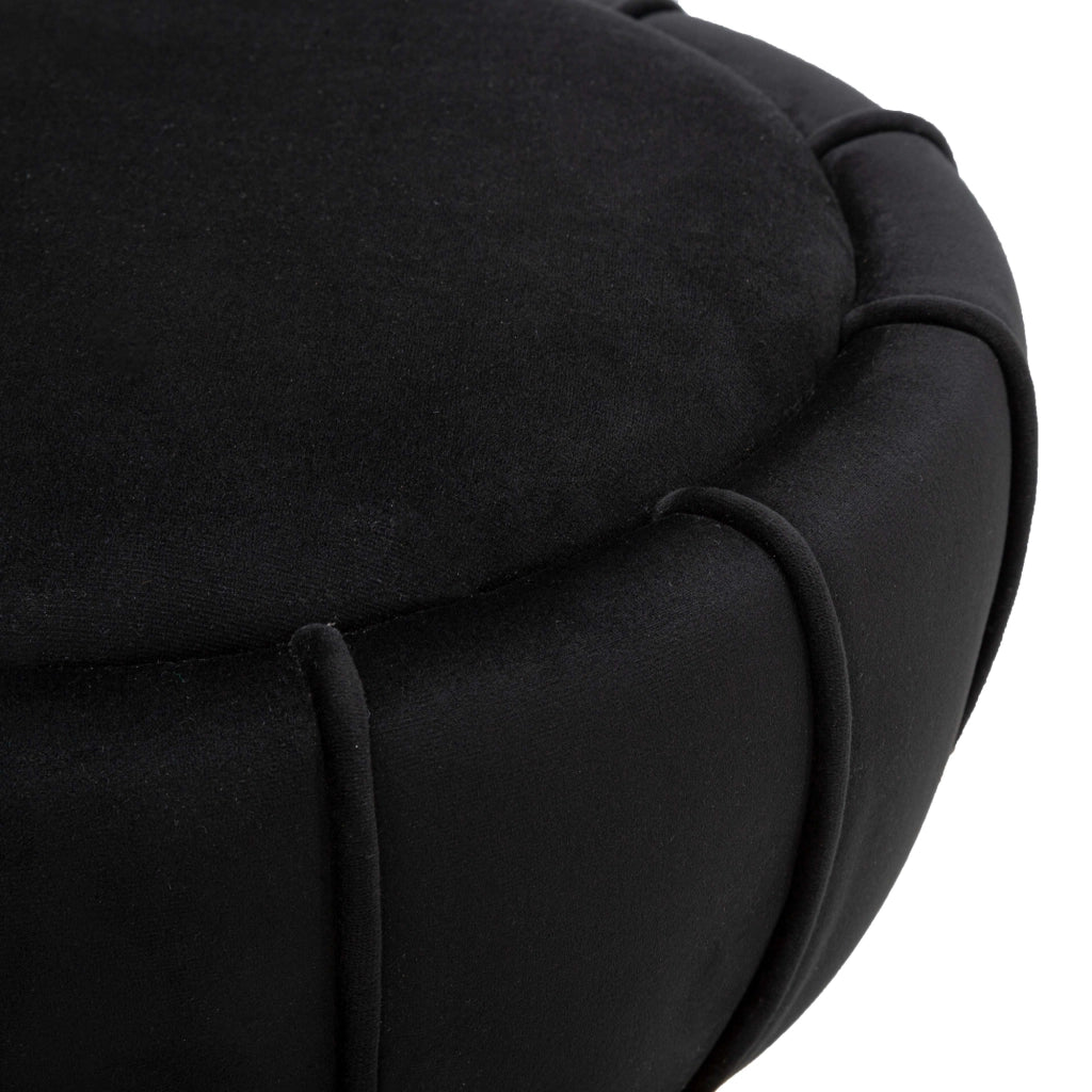 Samaip, Sgabello Imbottito, 40x40x44h cm Nero