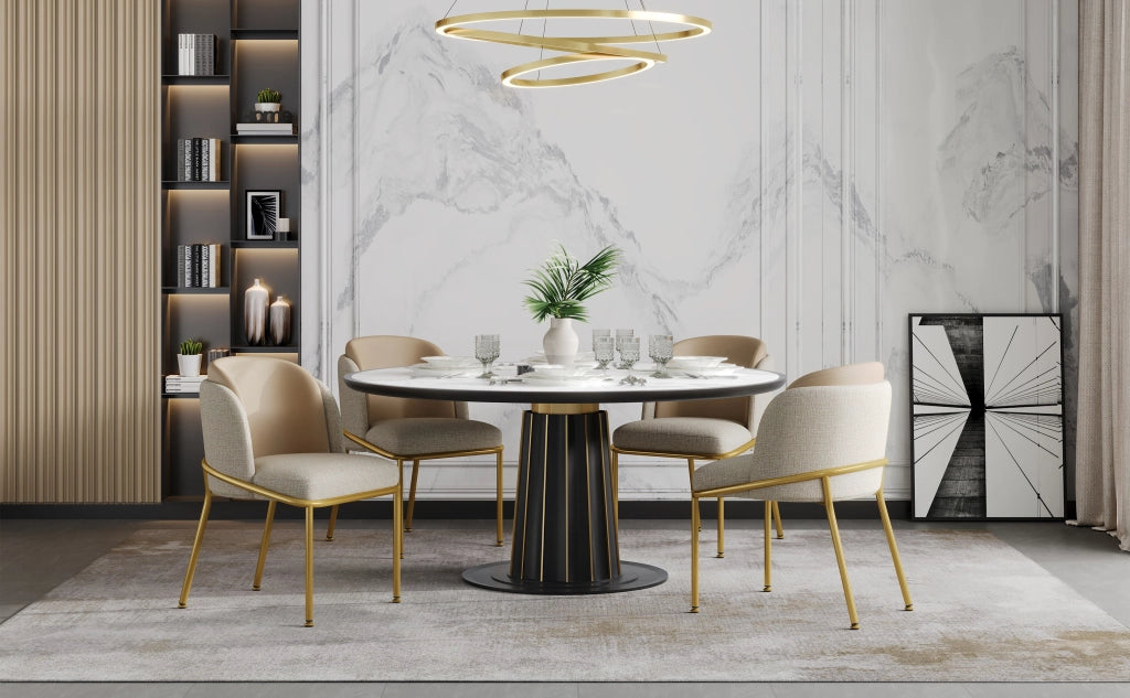 Sedia da pranzo moderna con gambe inclinate, piedi regolabili e struttura robusta, ideale per sala da pranzo, studio e ufficio aperto