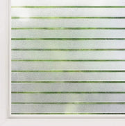 Foglia di vetro striata per privacy Film per finestre autoadesivo vetro opaco Schermo di privacy a strisce per ufficio Protezione UV 90 x 300 cm