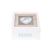 Set di 4 Scatole Portatutto Quadrata Faith 23x17x8