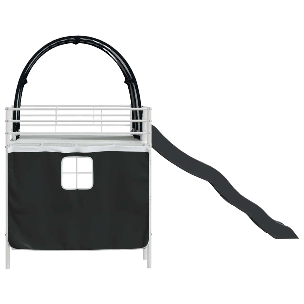 Struttura del letto loft per bambini Bianco e Nero 107 x 200 cm 42020856