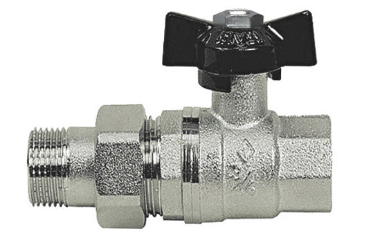 VALVOLA A SFERA MF CON BOCCHETTONE A FARFALLA- 1/2''  DN 15  PN 64- BUGAT- pezzi 1