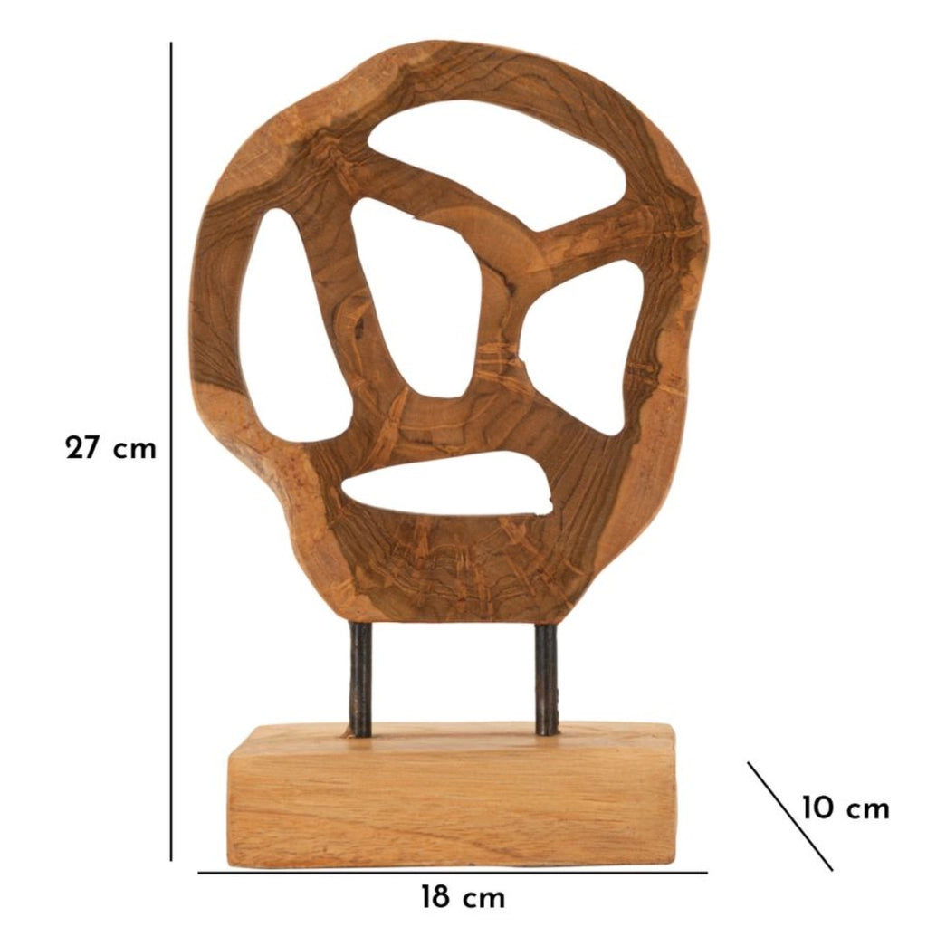 Scultura Radice 6, Marrone, Legno, 18x10x27 cm