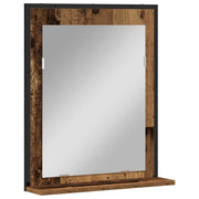 Specchio con lo scaffale Legno vecchio 50 x 12 x 60 cm