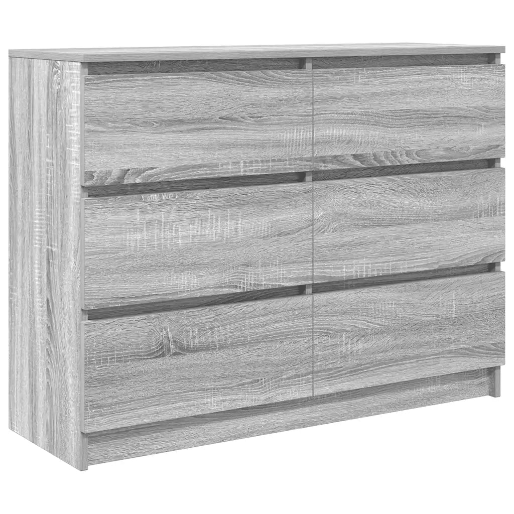 Credenza | Madia | Buffet da pranzo | Armadio da pranzo Grigio Sonoma 100x35x76 cm in Legno Multistrato