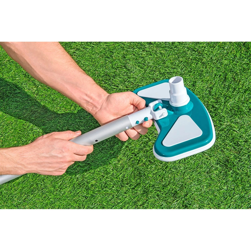 Trade Shop - Testa Aspiratore Spazzole Per Pulizia Fondo Piscine Per Aste Telescopiche Da ø30mm 58282 -