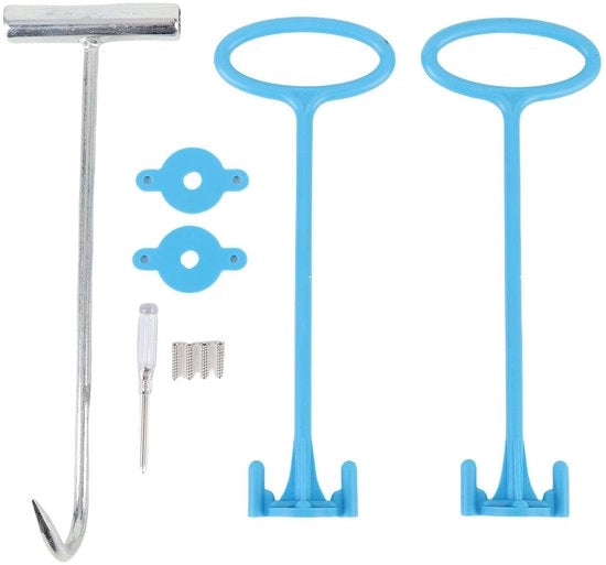 Set di Pulizia Piscina Professionale - Set di Pulizia Piscina con Pennello - Materiale Duraturo - Rimozione Sicura - Installazione Facile - Accessorio per Manutenzione Piscina - Skimmer