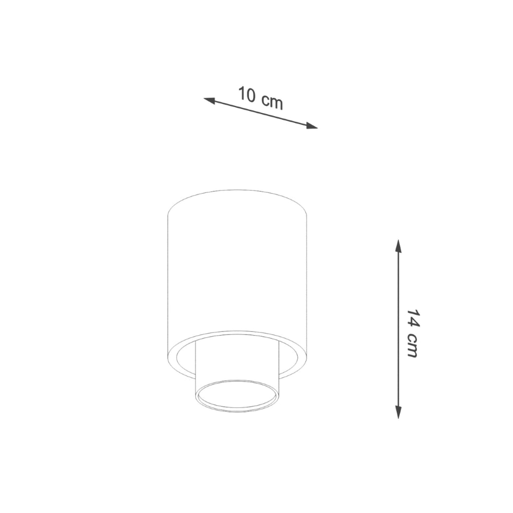 Lampada a soffitto NESI nero
