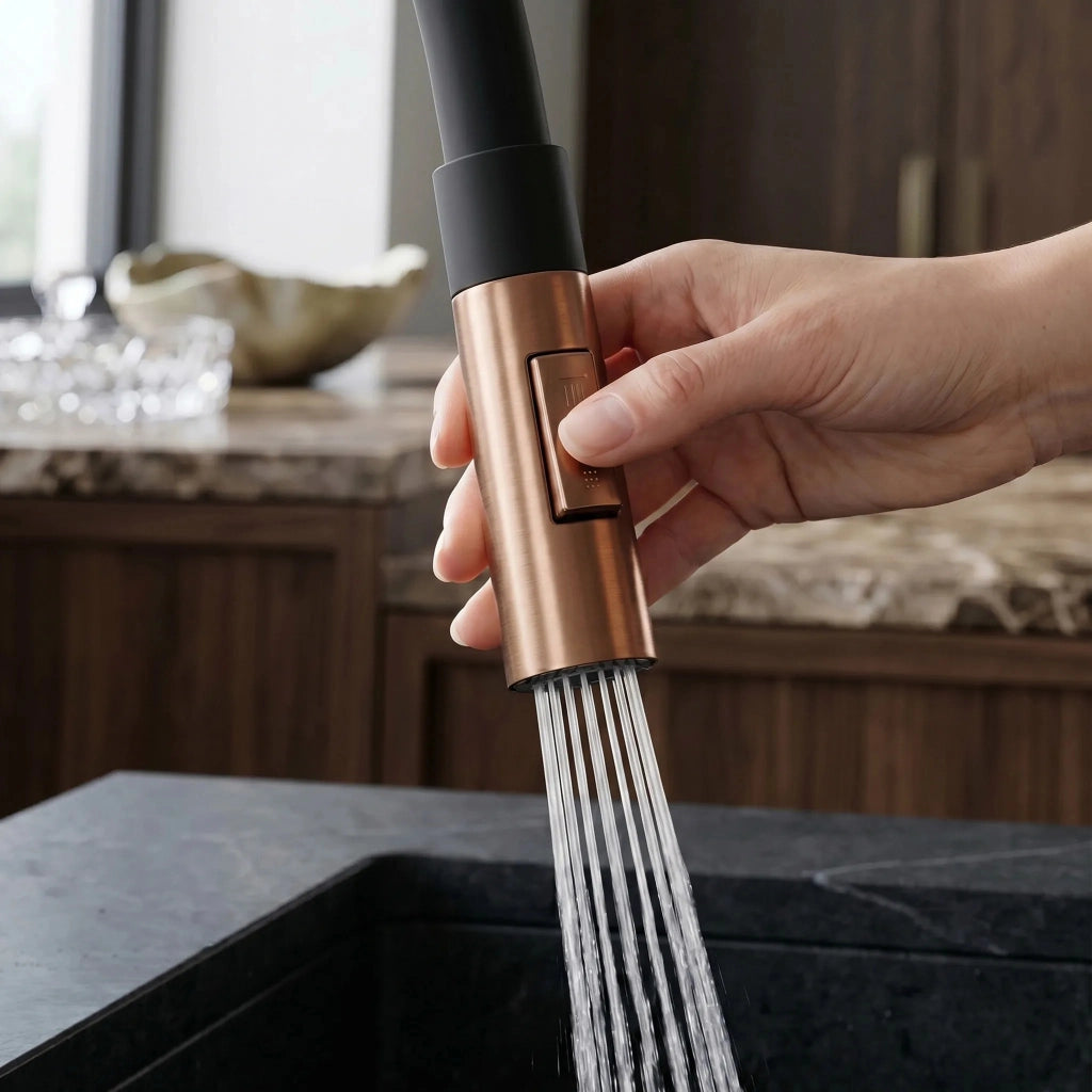Rubinetto Da Cucina Rea Lago Brush Copper