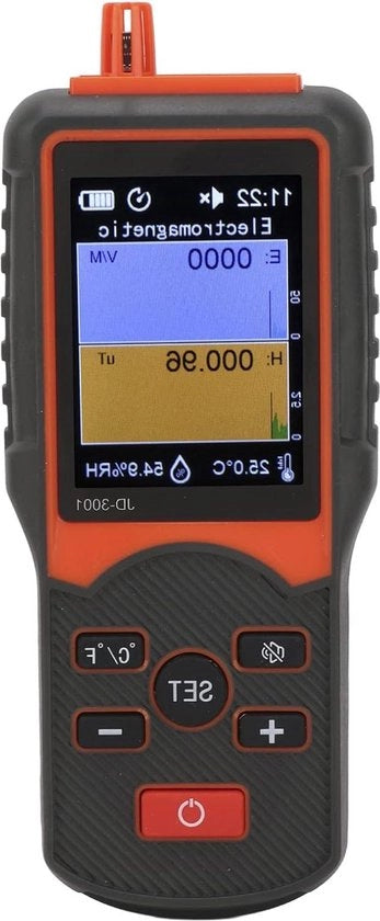 Geigerteller Portatile JD-3001 - Detector di Radiazioni Nucleare con Display LED - Metro con Batteria Lithio di Alta Qualità - Contenuto HTML .