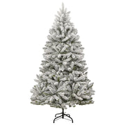 Albero Natale | Decorazioni natalizie Artificiale Incernierato con Neve Fioccata 240 cm