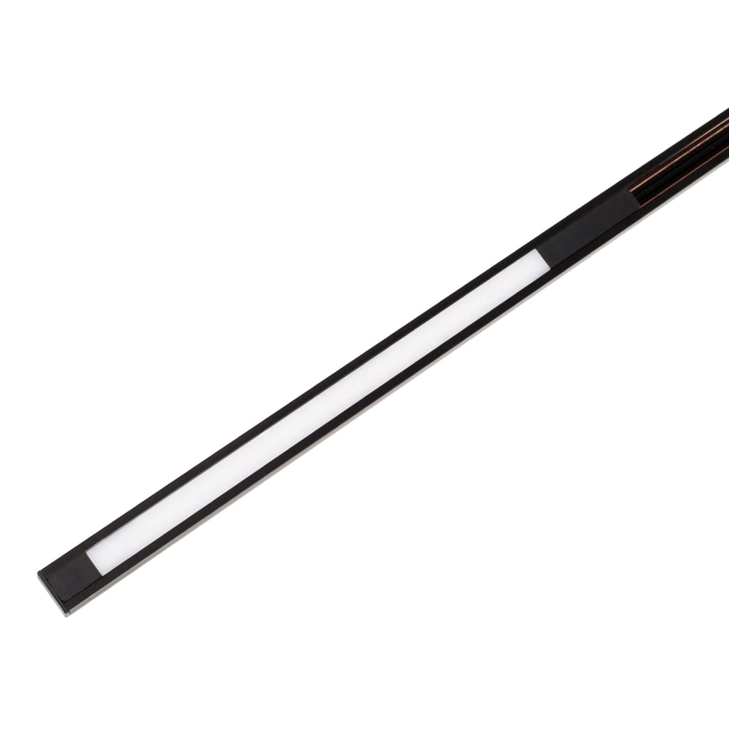 Lampada lineare su binario 1 fase nera 12W 3000K Maxlight