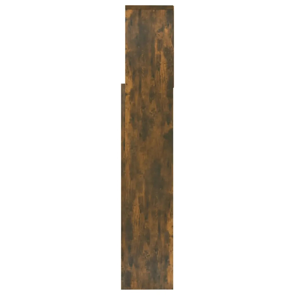Testiera con Scomparti Rovere Fumo 160x19x103,5 cm 817252