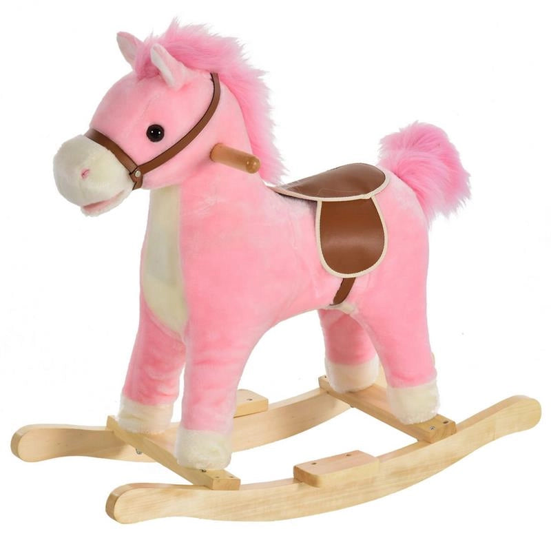 CAVALLO A DONDOLO PER BAMBINI 36-72 MESI ROSA