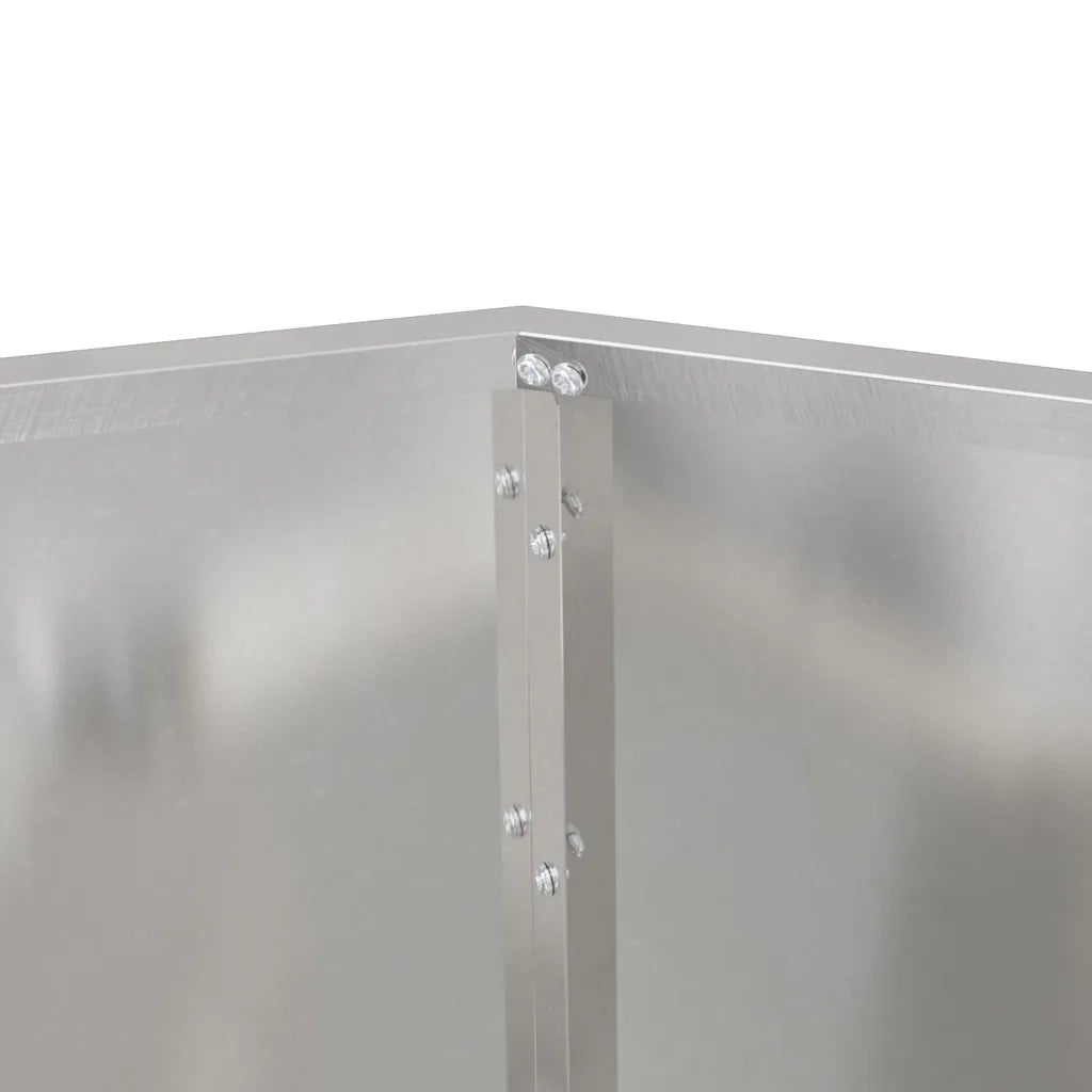 Fioriera Argento 100 x 100 x 80 cm Acciaio inossidabile