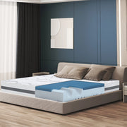 Materasso in Memory Foam a Una Piazza e Mezza 130x195 Altezza 22 cm | Rigidità media/alta | Tessuto Anallergico e Traspirante | Proprieta' Ortopediche Automodellanti | Prodotto in Italia