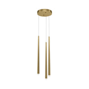 Maytoni Lampadario Moderno Cascade 3 luci LED integrato ottone alluminio
