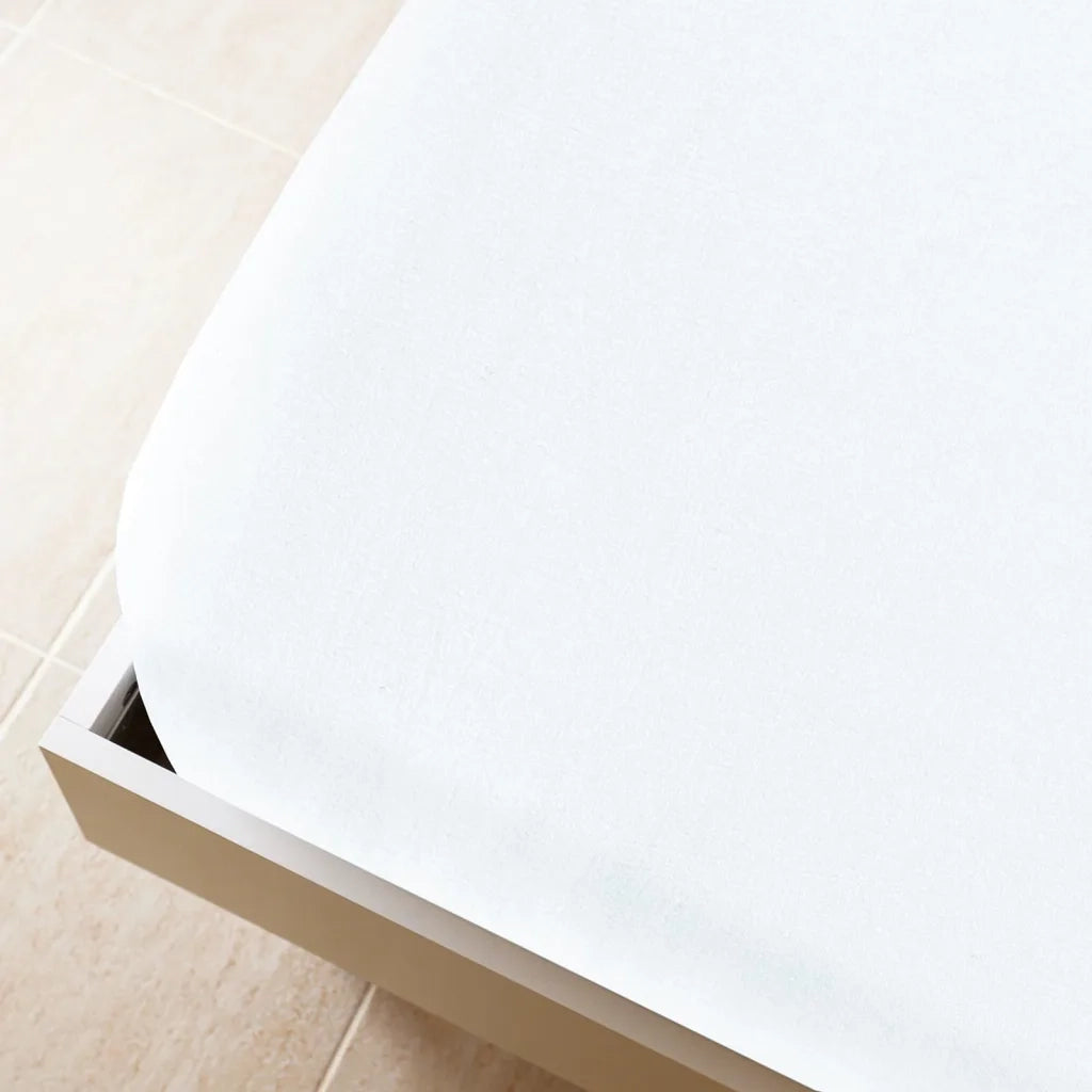 Lenzuola con Angoli Jersey 2 pz Bianche 90x200 cm Cotone CFW7356624
