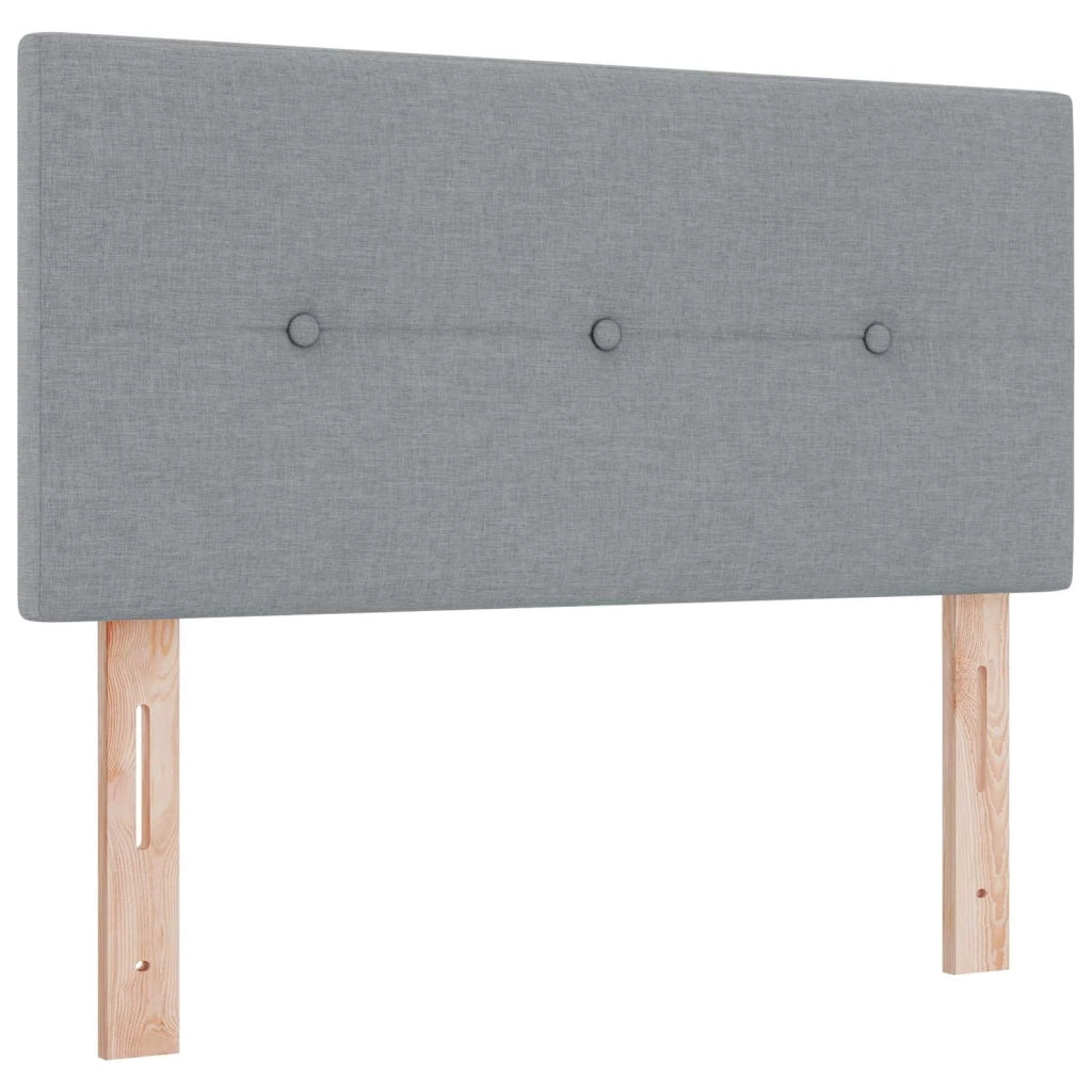 Letto box spring con materasso Grigio Chiaro 80 x 200 cm 3452799