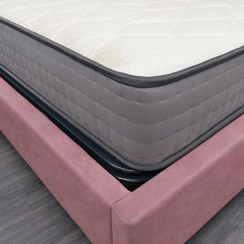 Letto contenitore piazza e mezza 120x190 cm con rete ortopedica a doghe, tessuto Enjoy, made in Italy - 19 Flamingo