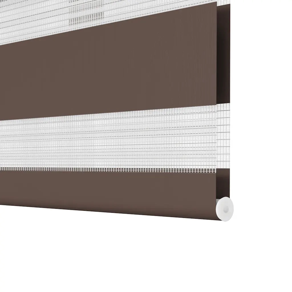 Tenda a rullo zebrata 80,9x150 cm Larghezza tessuto 76,7 cm caffè 240201