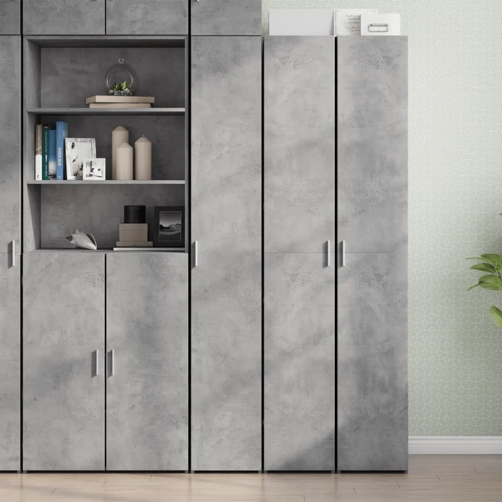 Credenza Grigio Cemento 30x42,5x185 cm in Legno Ingegnerizzato 3281395