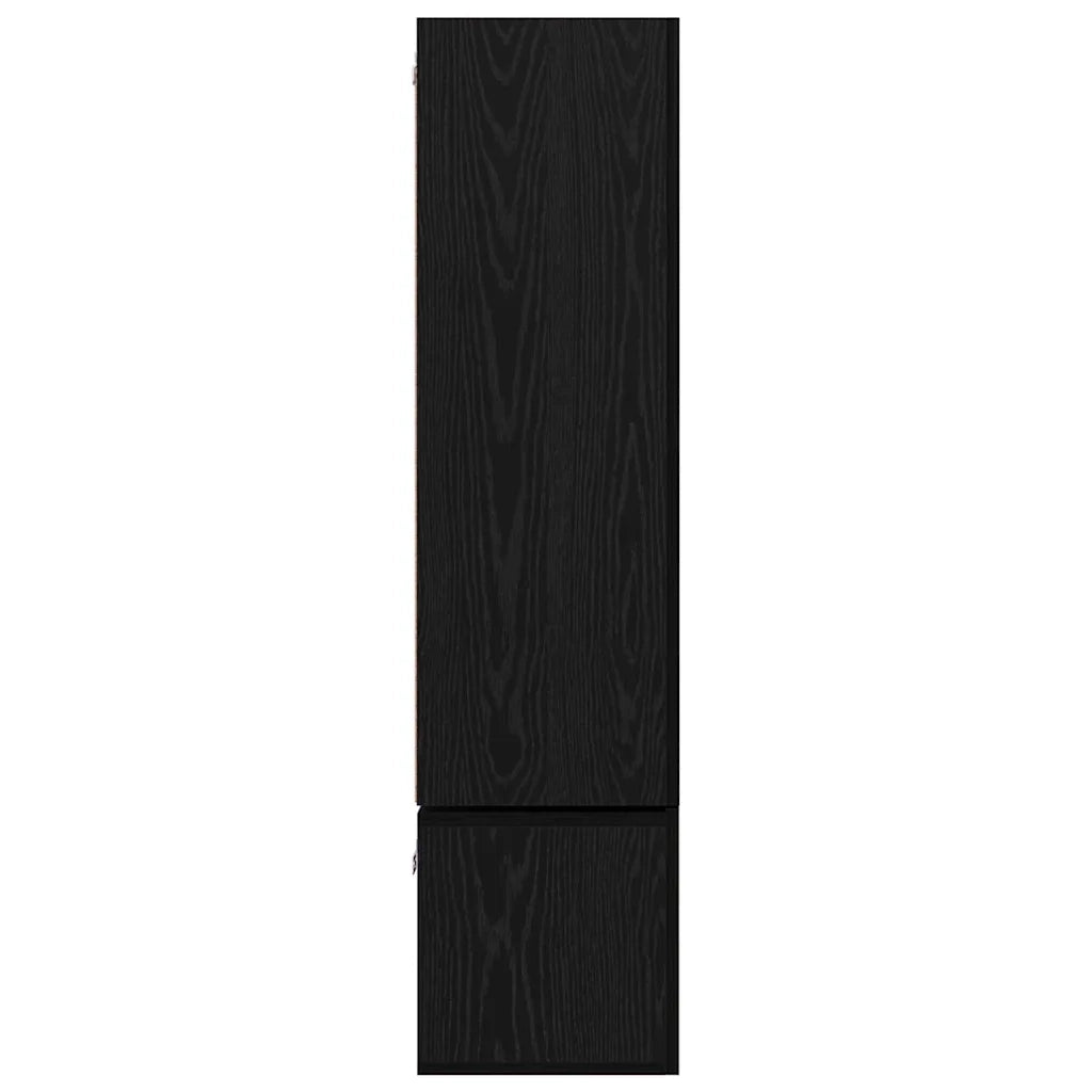Set mobile TV 7 pz | Armadietto TV | Mobile Porta TV Rovere Nero Legno multistrato