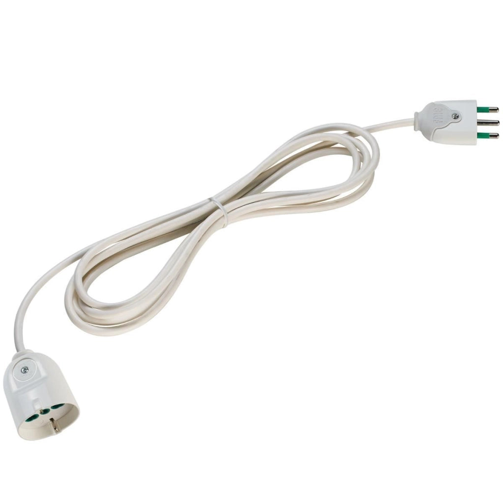 Fanton 92650 Prolunga 3 m 2P+T 16A Bipasso Schuko cavo 3G1 H05VV-F colore Bianco