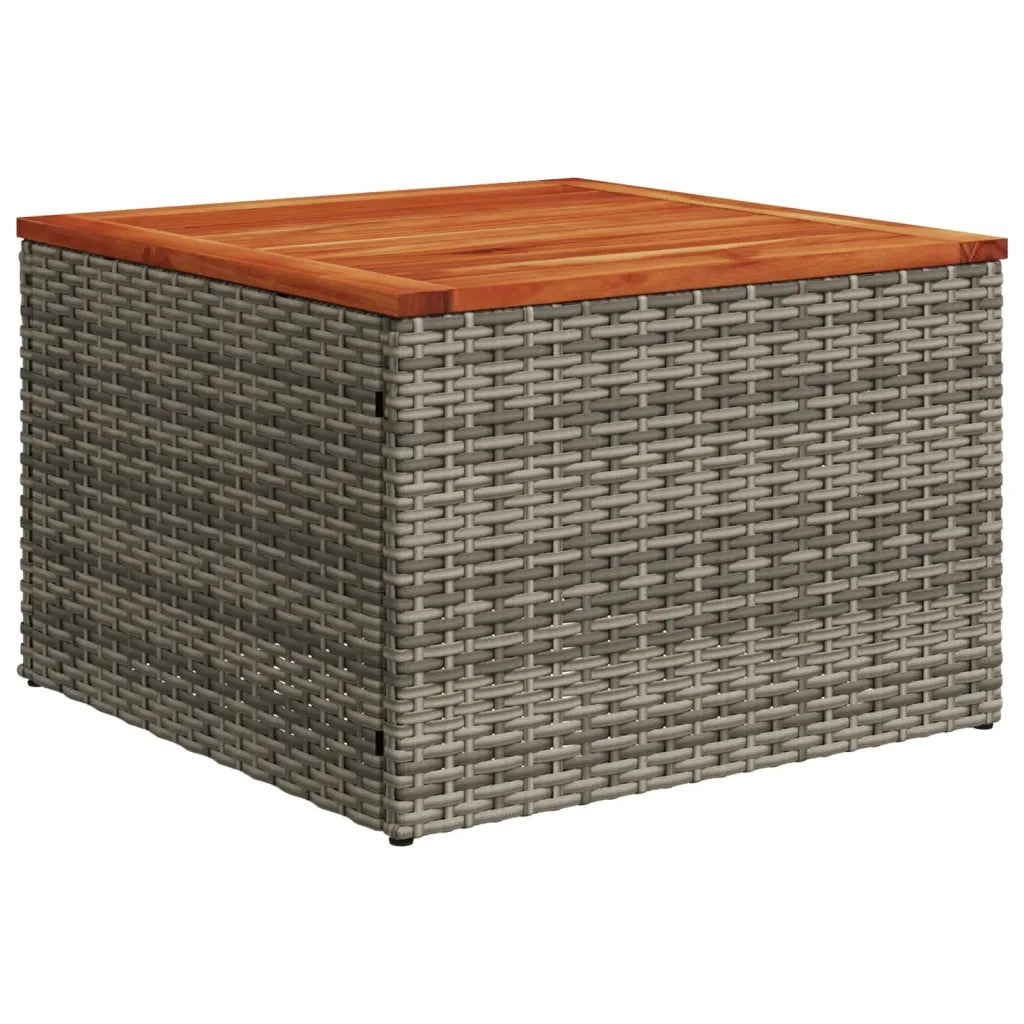 Set Divano da Giardino 10 pz con Cuscini Grigio in Polyrattan 3256158