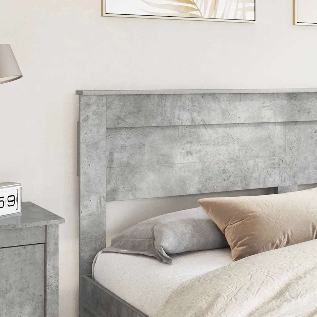 Testiera-Testata-Testiera Decorativa Grigio cemento 180 cm Legno multistrato 647689