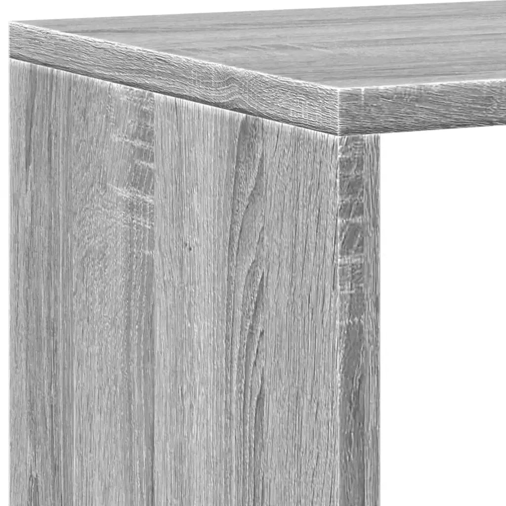 Libreria Grigio Sonoma 137,5x29x137,5 cm in Legno Multistrato 3310294