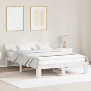 Struttura del letto-Giroletto-Rete del Letto Bianco 160 x 200 cm Pino massello 847789