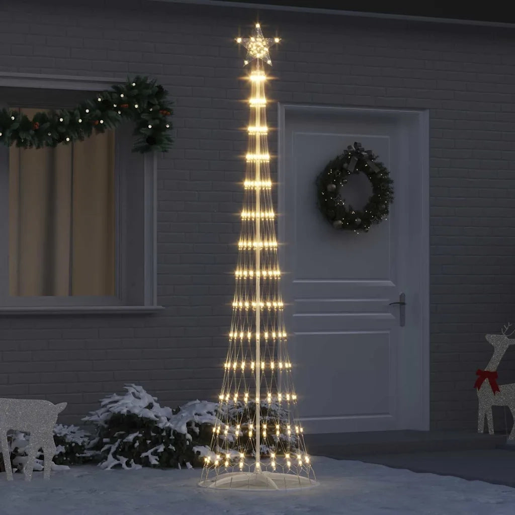 Albero di Natale LED con 290 LED Bianco caldo 250 cm Metallo 42018775
