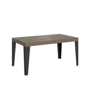 Tavolo allungabile 160/420x90 cm Flame Premium tortora gambe antracite