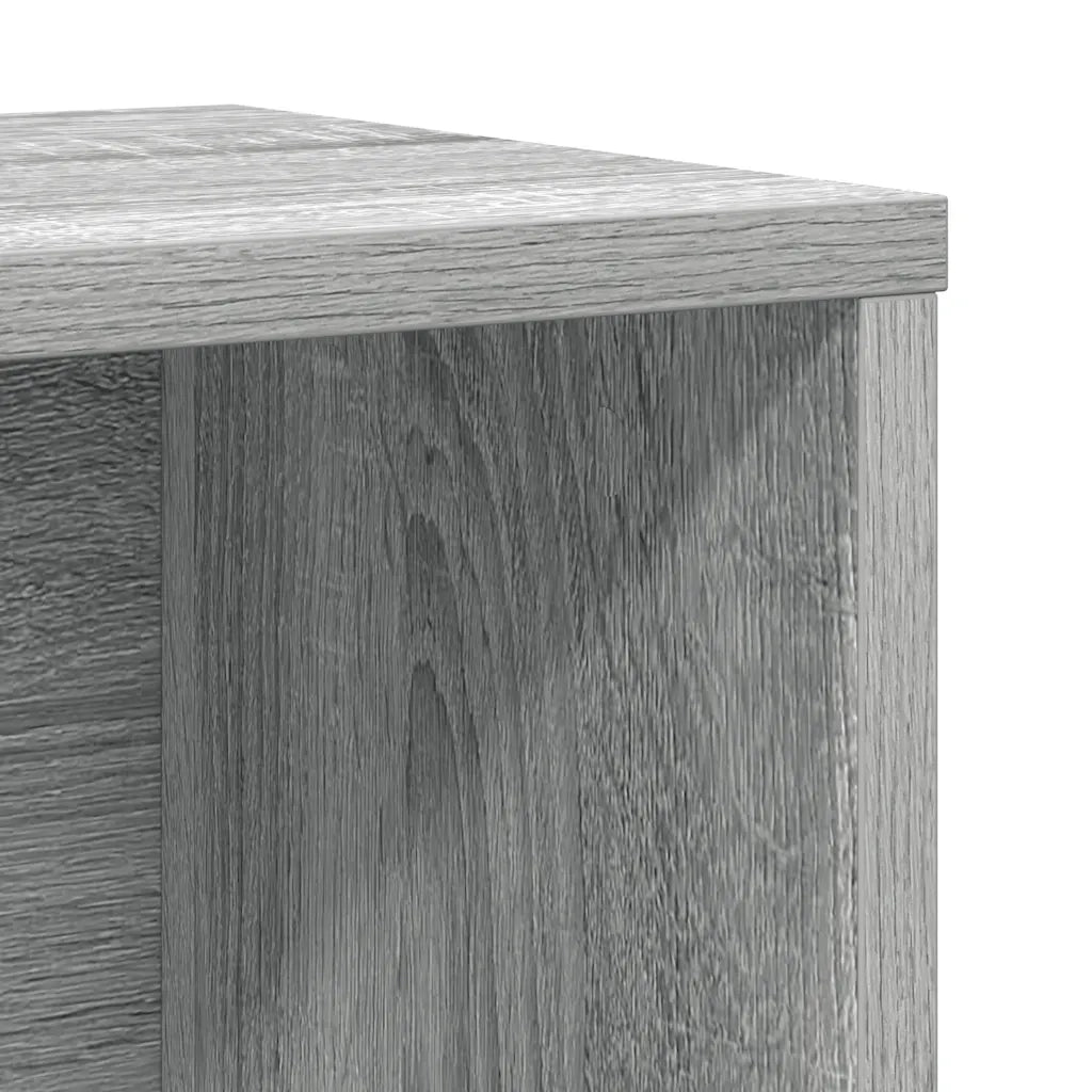 Libreria-Scaffale per Libri-Mobile di Stoccaggio Grigio Sonoma 60x24x85 cm in Legno Multistrato