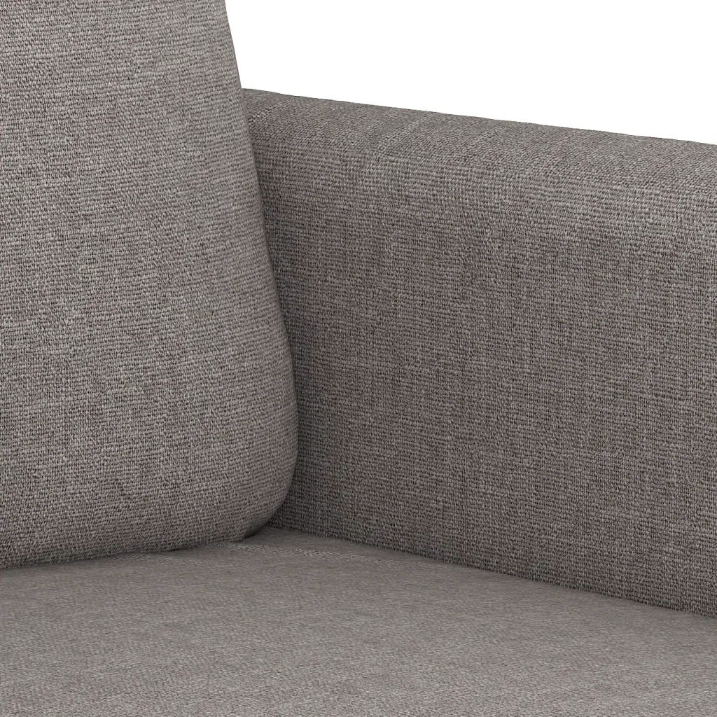Set di Divani 3 pz con Cuscini Tortora in Tessuto 3202061