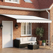 Cornice per Tenda Manuale con LED Bianco e Antracite 4 × 3,5 m 3420871