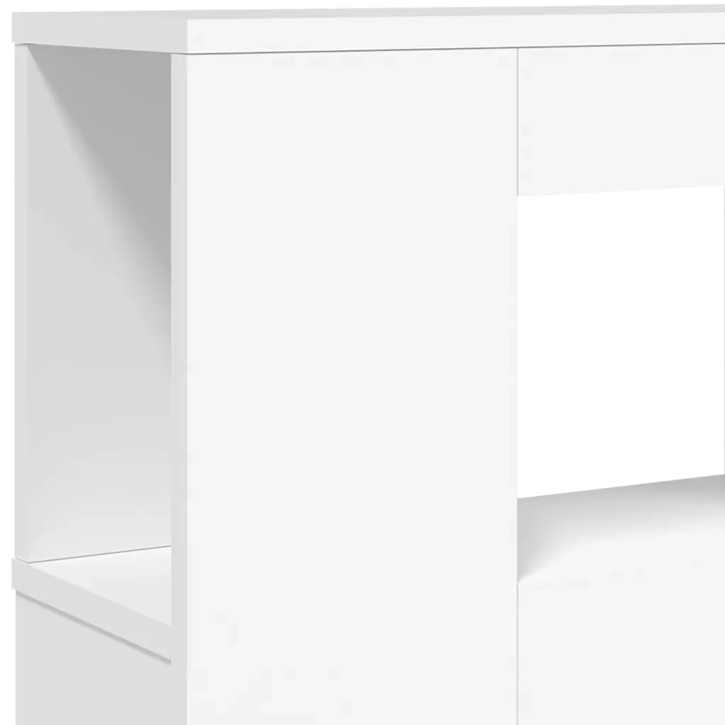Testiera | Testata LED Bianca 200x18,5x103,5 cm Legno Multistrato