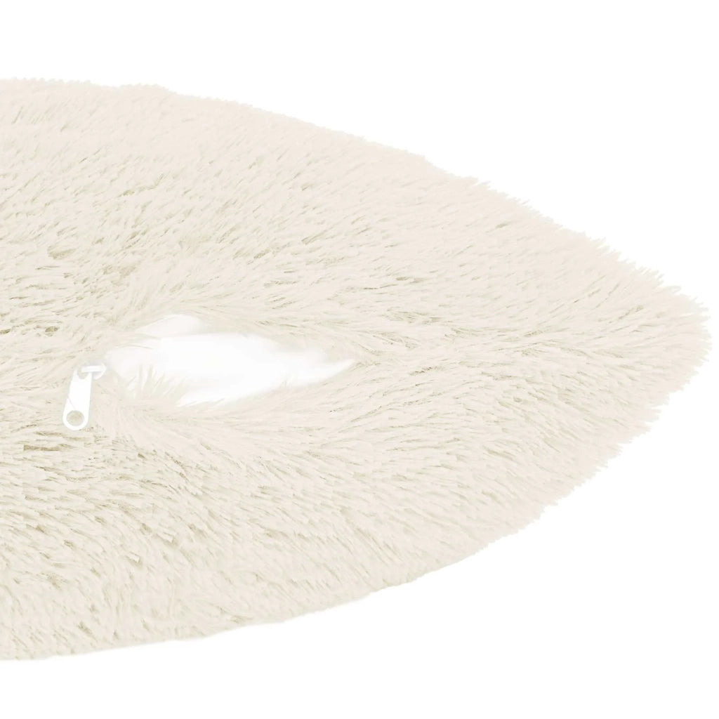 Cuscino con cuscino HEERLEN 2 pz Bianco Fleece PV 927482