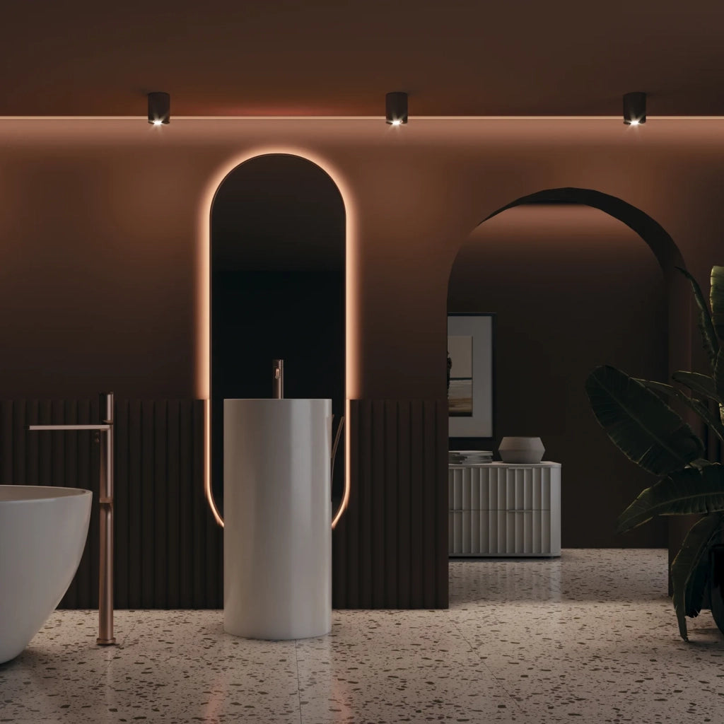 Maytoni Lampada da soffitto Slim 1 luce GU10 nero alluminio