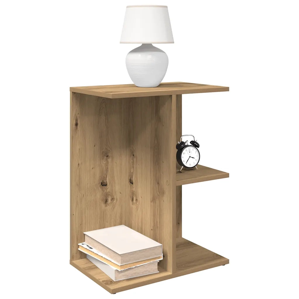 Comodini 2 pz Rovere Artigianale 46,5x29x61cm Legno Multistrato 858667