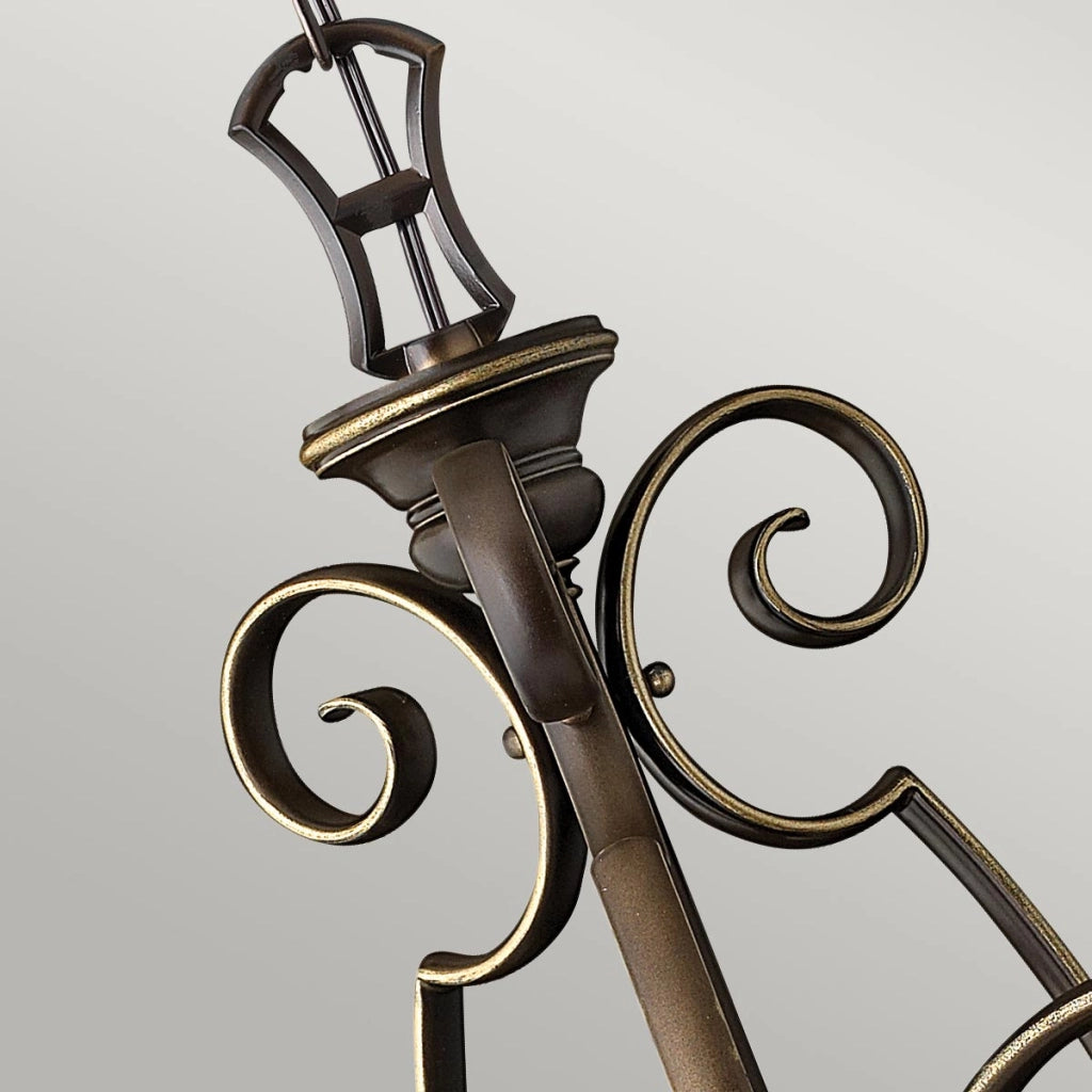 Lampadario Cello bronzo antico 3 luci E27 60W Hinkley