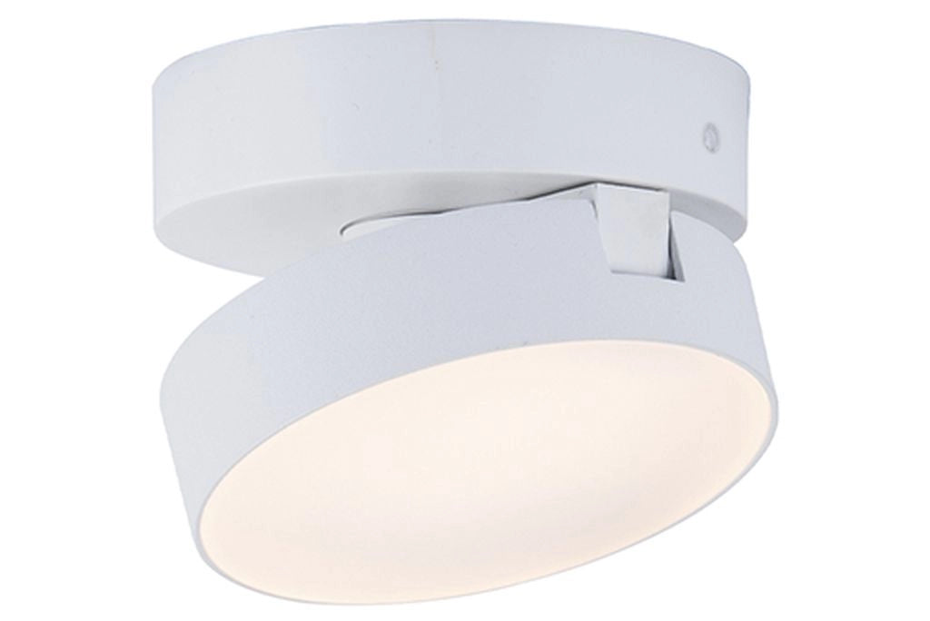 Faretto soffitto rotondo bianco orientabile LED 6,8W Lutec