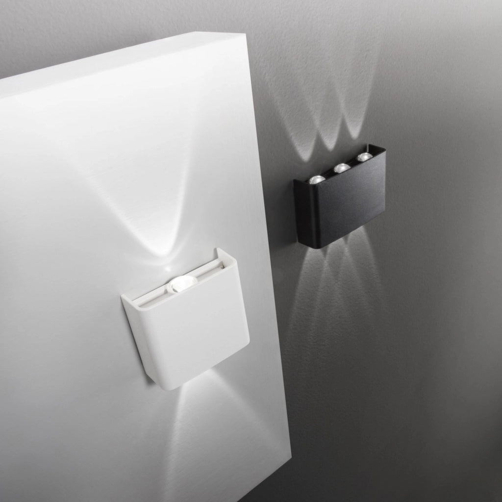APPLIQUE BIEMISSIONE LED KLEIN NERA 6W 600LMCCT 3000K / 4000K IP65 16X4X10CM