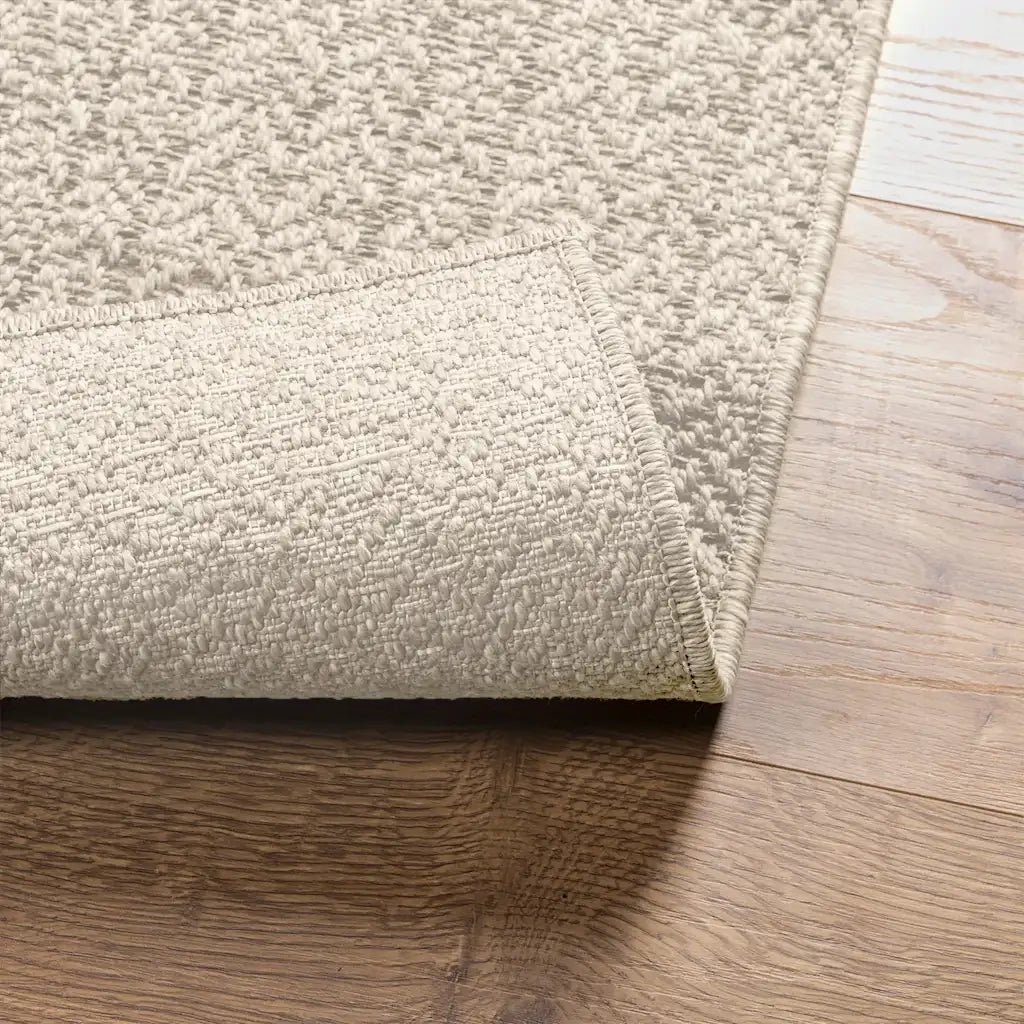 Tappeto del soggiorno | Tappeto ZIZUR Crema 120x170 cm Aspetto Iuta Interni ed Esterni