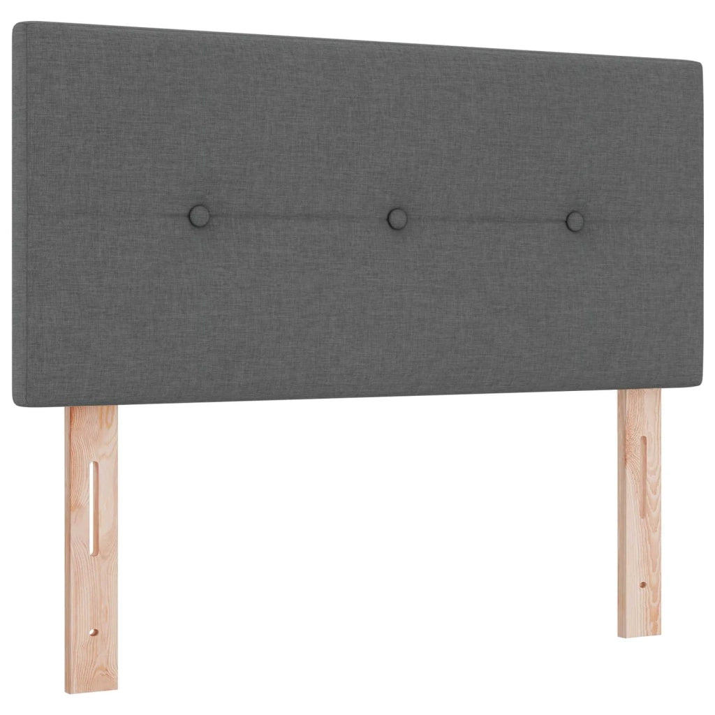 Letto ottomano con materasso Grigio Scuro 120 x 190 cm Tessuto 3456310