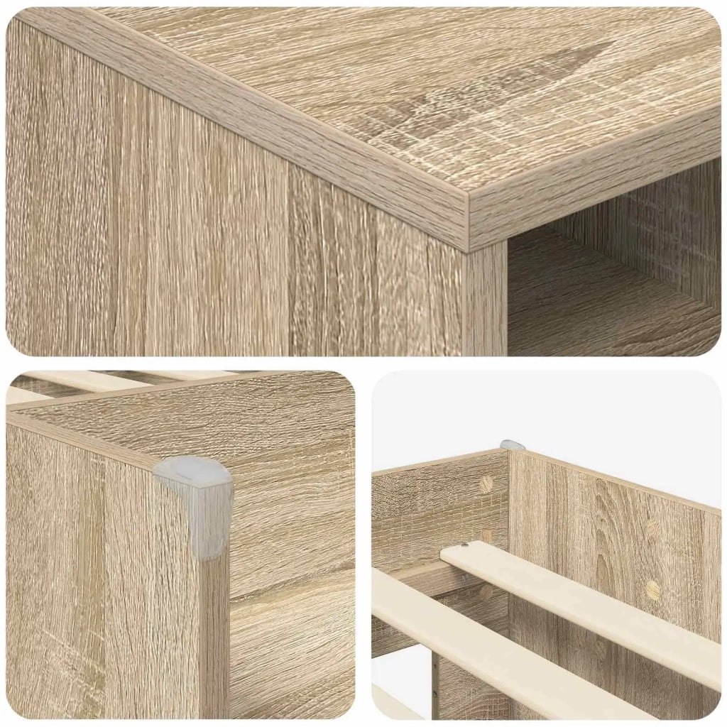 Struttura Letto Loft con Mobile 3 pz Rovere Sonoma 3423432